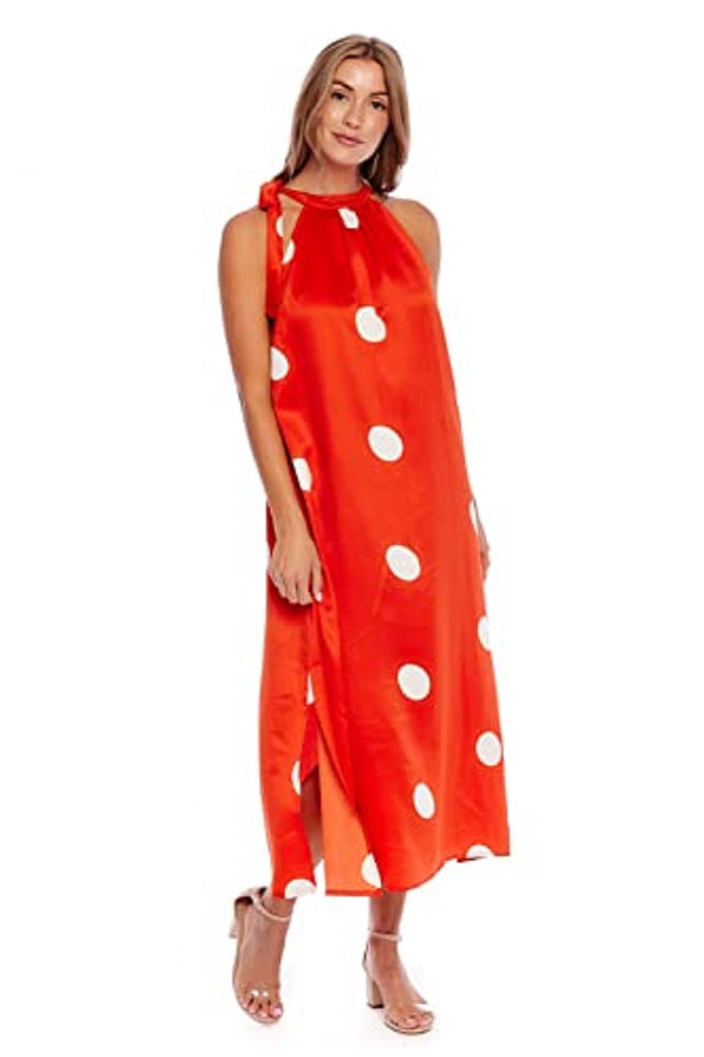 Mud Pie Women's Sleeveless Maxi Dress - Flowy Summer Beach Dress for Vacation, Wedding Guest & Casual Outings