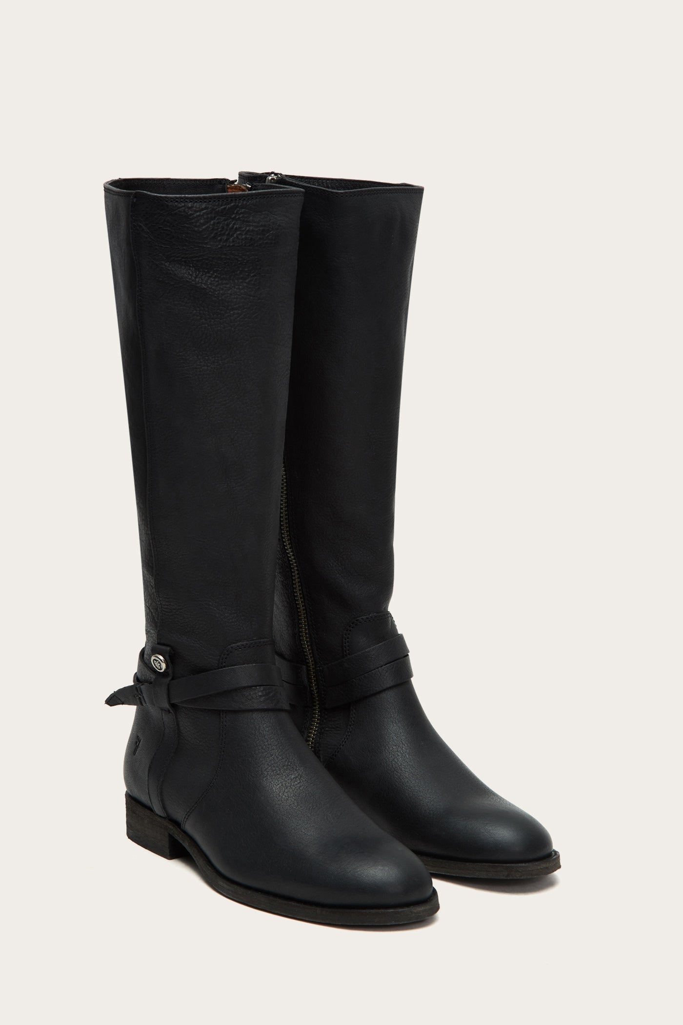 Melissa Belted Tall Wide Calf Boots - Pre-Owned Women's Fashion Boots for Wide Calves | Perfect for Fall/Winter Outfits & Casual Wear