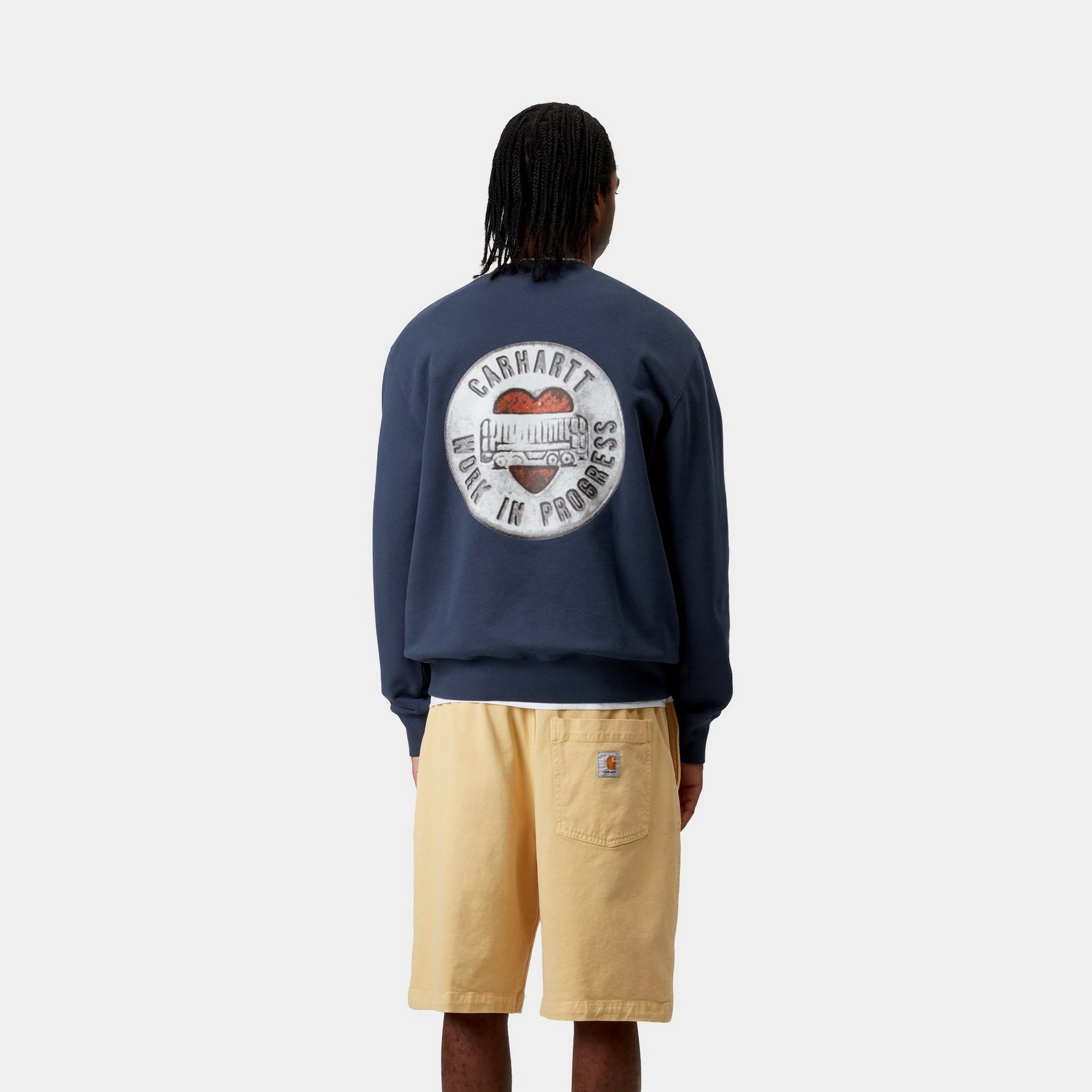 Blue Button-Up Sweatshirt for Men & Women - Cozy Casual Pullover for Everyday Wear, Layering, and Outdoor Activities