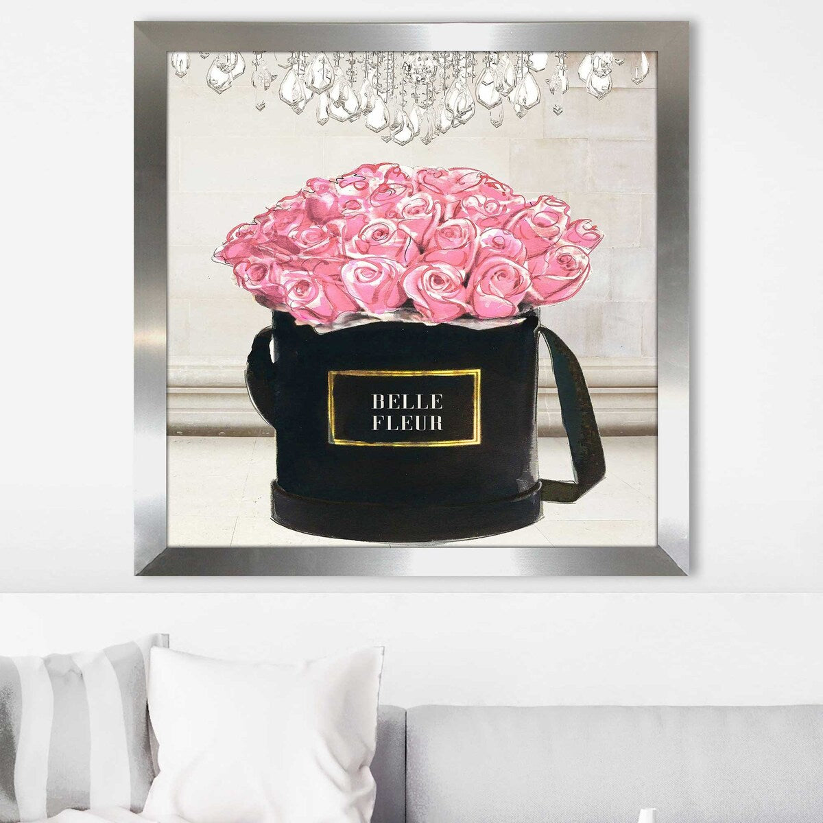 Belle Fleur Pink Roses by Jodi - Premium Acrylic Wall Art Print - Perfect for Living Room, Bedroom & Office Decor