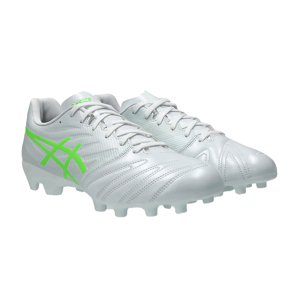 ASICS Ultrezza Club 3 FG Soccer Cleats - White/Green Gecko - Firm Ground Football Shoes for Men - Perfect for Training & Match Play