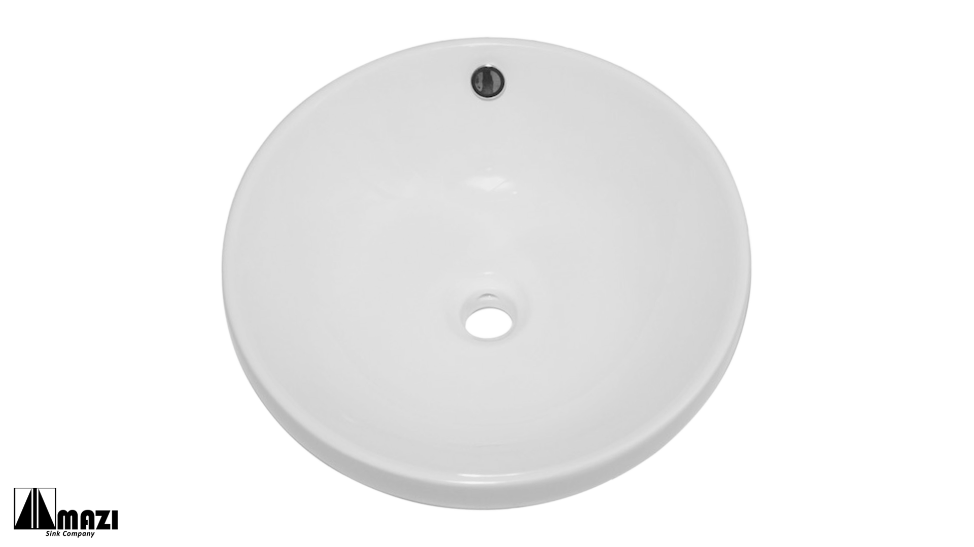 Premium Ceramic Vessel Bathroom Sink - Modern Round Above Counter Basin with Overflow - Perfect for Bathroom Vanity, Powder Room, and Guest Bath Remodel (Model 6007)