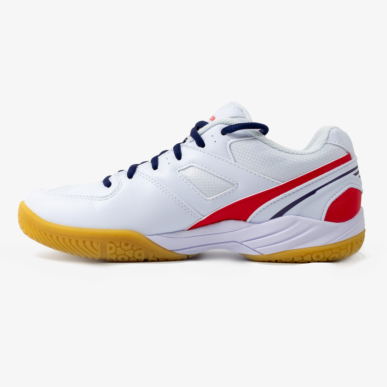 Victor A170 AD Wide White & Red Badminton Shoes - Lightweight & Durable for Indoor Court Sports, Training & Professional Matches