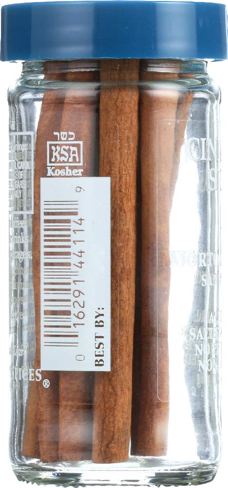 Organic Cinnamon Sticks by Morton & Bassett - 1.1 Oz Glass Jar (Pack of 3) | Premium Ceylon Cinnamon for Baking, Tea, Mulled Wine & Holiday Recipes | Perfect for Apple Pie, Chai Latte & Fall Cooking