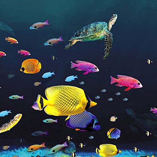 Premium 18 ft Round Overlap Pool Liner for Above Ground Pools - HD Great Barrier Reef Design - Durable & UV Resistant - Perfect for Backyard Swimming Pools, Family Gatherings & Summer Relaxation