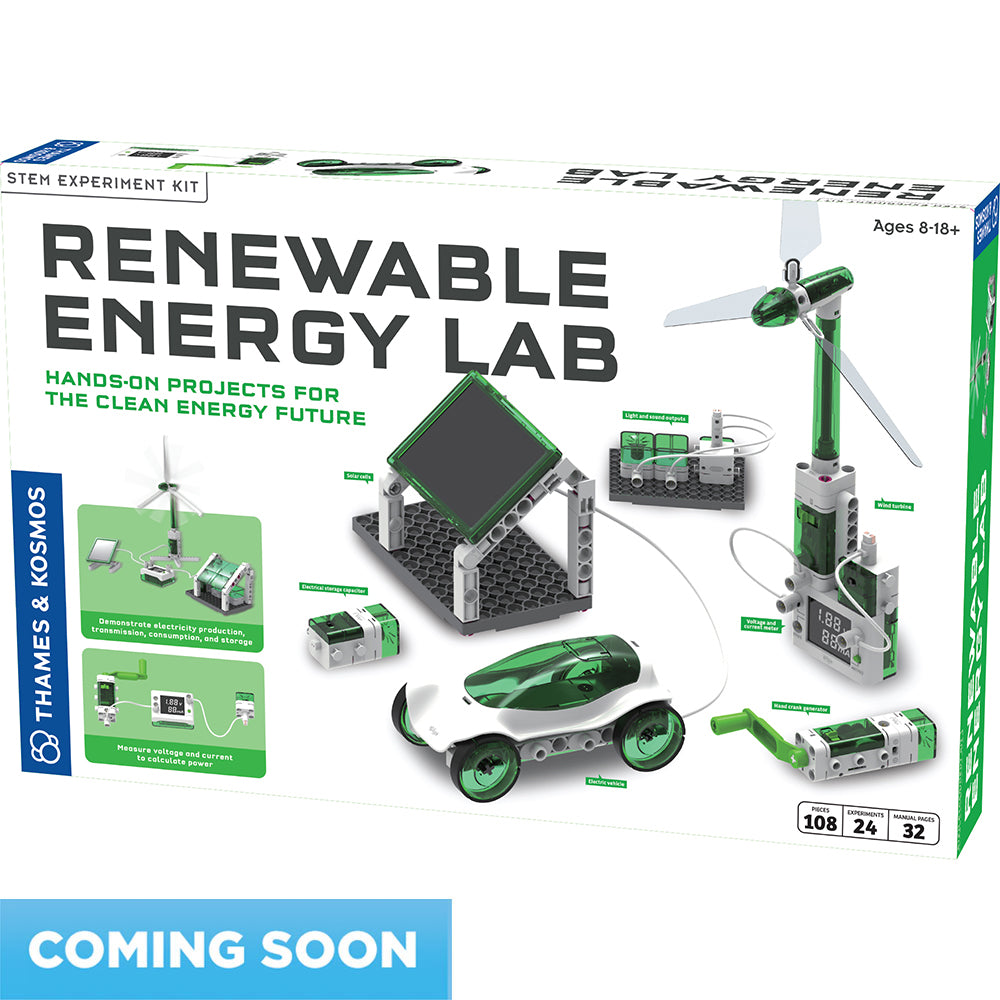 Renewable Energy Lab Kit - Solar & Wind Power Science Experiment Set for Kids & Teens | STEM Educational Toys for Home & School Science Projects | Perfect for Classroom Learning & Science Fair Experiments