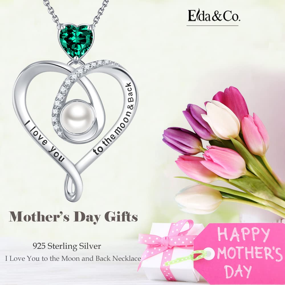 March & April Birthstone Aquamarine Jewelry - 925 Sterling Silver 'I Love You' Necklace in 100 Languages | Perfect Birthday Gift for Her, Anniversary & Romantic Occasions