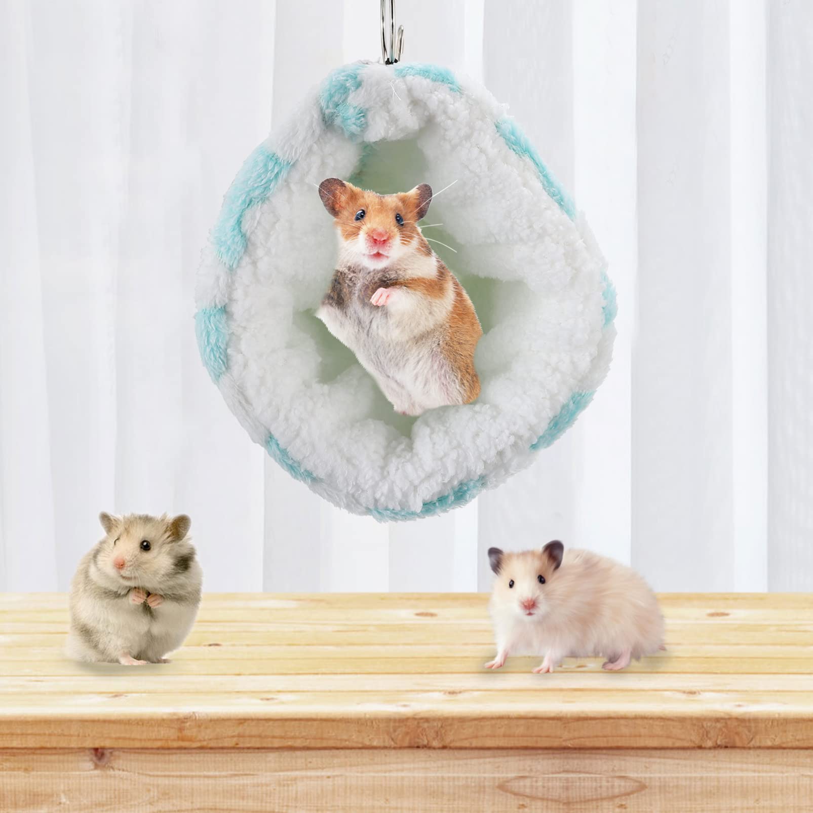 Balacoo Hamster Tunnel Nest & Bunk Bed - Cage Accessories for Small Pets - Play & Sleep Comfort