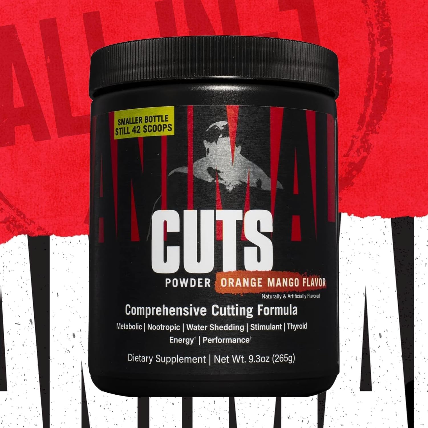 Animal Animal Cuts Fat Burner & Weight Loss Supplement - 267g Powder for Men & Women | Pre-Workout Energy, Muscle Definition & Metabolism Boost | Gym, Fitness & Bodybuilding Performance Enhancer