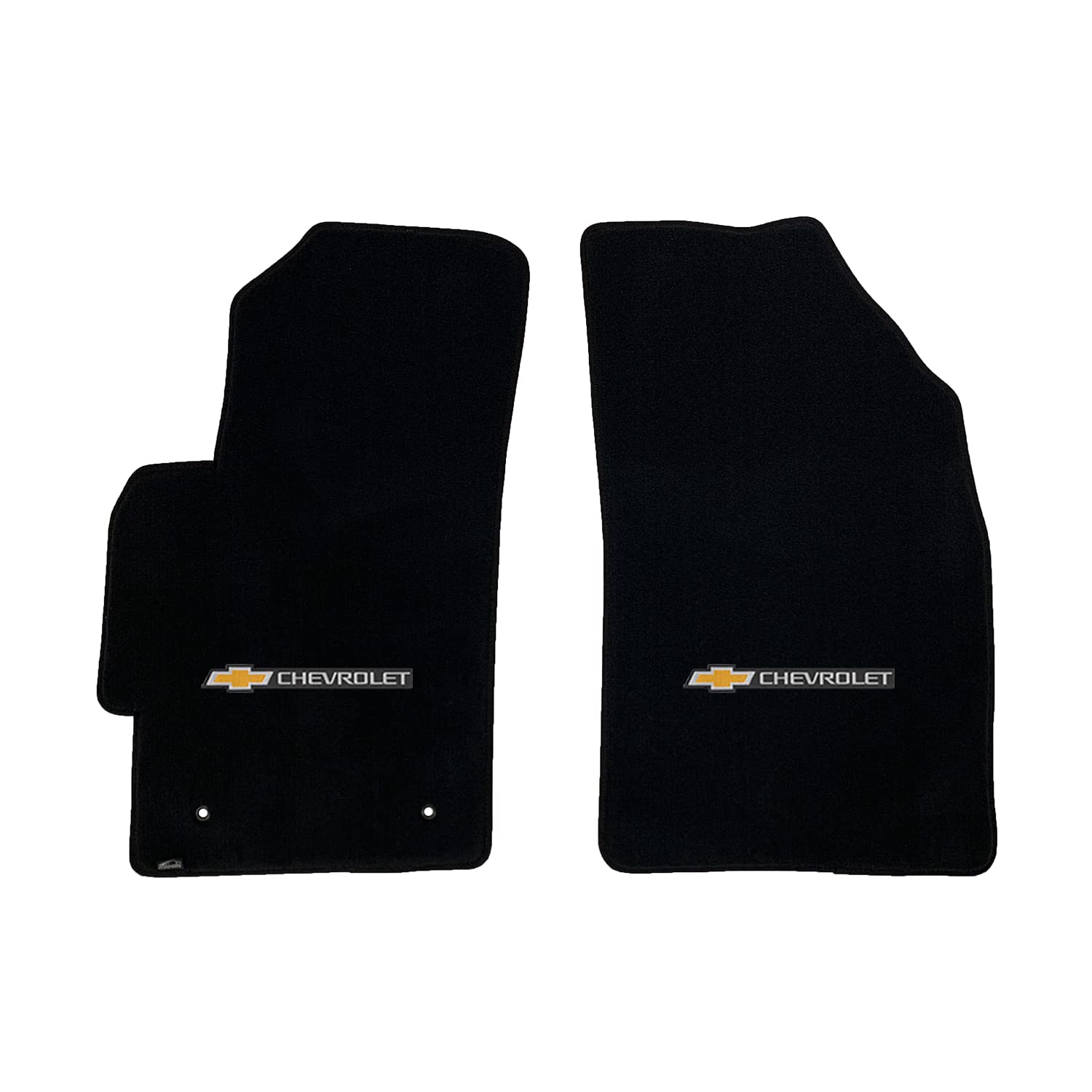 Premium Custom-Fit Carpet Floor Mats for 2013 Chevy Spark - Luxury Car Floor Liners with Chevrolet Bowtie Logo (Charcoal, 2-Piece Front Set) | Perfect for Daily Commuting, Road Trips & Protecting Your Vehicle Interior