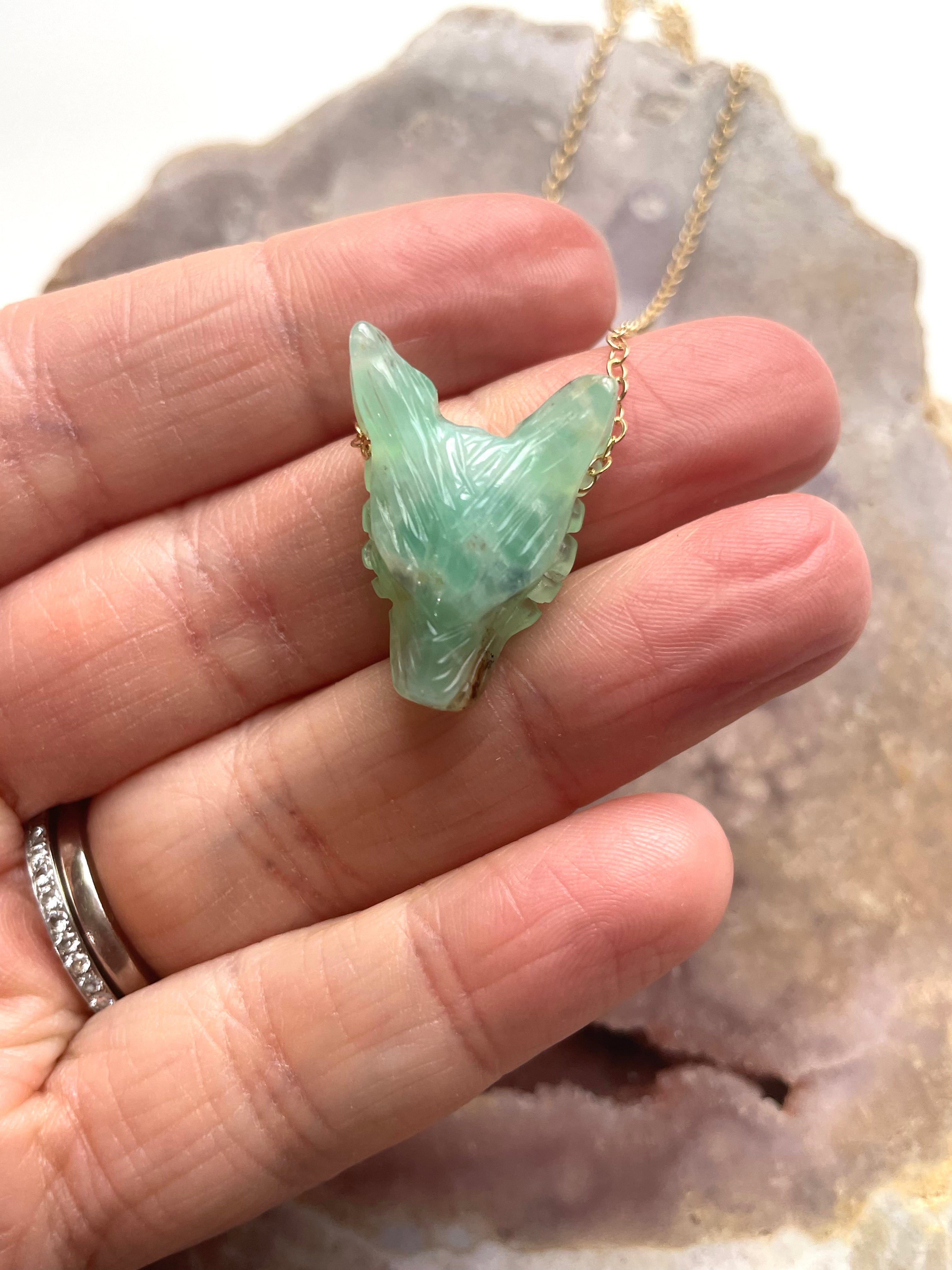 Natural Chrysoprase Pendant Necklace - 925 Sterling Silver Green Gemstone Jewelry for Women, Gift for Her, Birthday, Anniversary, Valentine's Day - Perfect for Everyday Wear & Special Occasions