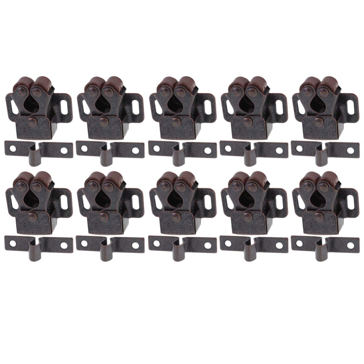 20-Pack Ball Catch Door Latches - Heavy Duty Toggle Clips for Cabinet, Closet & Furniture Doors - Perfect for Home Organization & DIY Projects