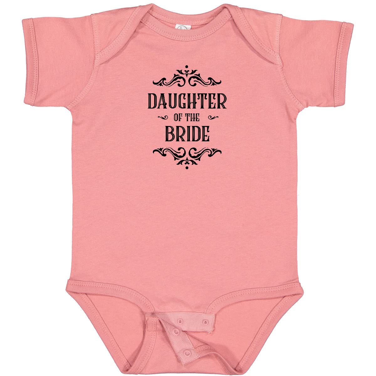 Inktastic Daughter of The Bride Baby Bodysuit - Cute Outfit for Wedding Party, Baby Shower & Family Photos | Soft Cotton Infant Onesie for Special Occasions