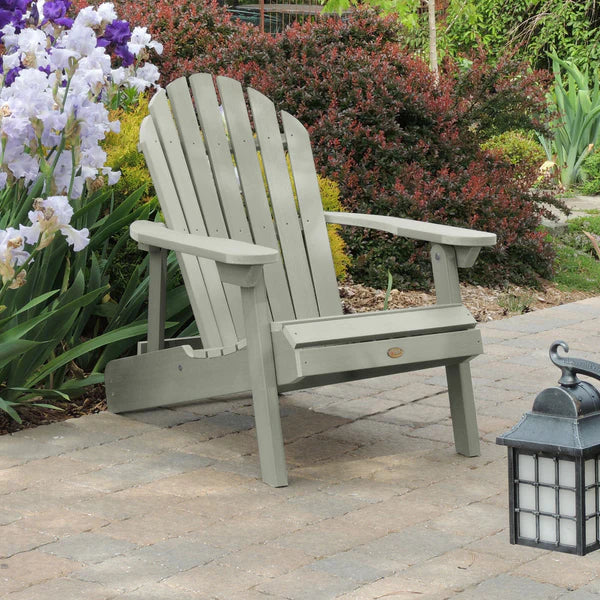 Hamilton Outdoor Folding & Reclining Adirondack Chair - Portable Patio Lounge Chair for Backyard, Poolside & Beach - Weather-Resistant Comfort for Relaxing Outdoors