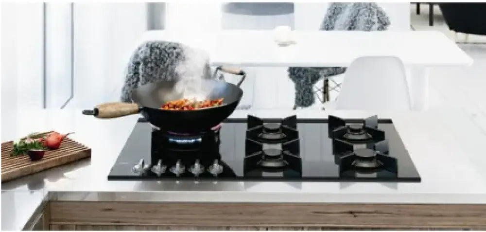 ASKO HG1935AD 90cm Black Ceramic Glass Gas Cooktop - Premium 5 Burner Stove for Modern Kitchens & Home Cooking