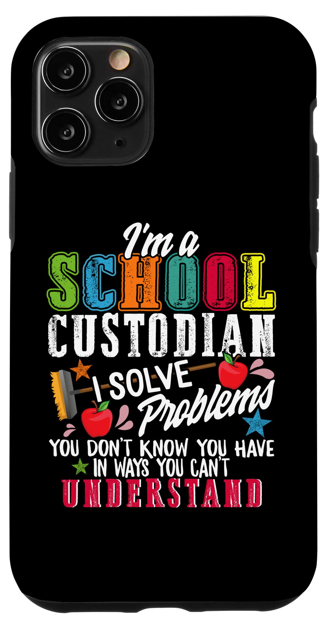iPhone 11 Pro Case - Shockproof & Scratch-Resistant Protective Cover for School Custodians, Janitors & Housekeepers - Perfect for Work, Cleaning & Daily Use