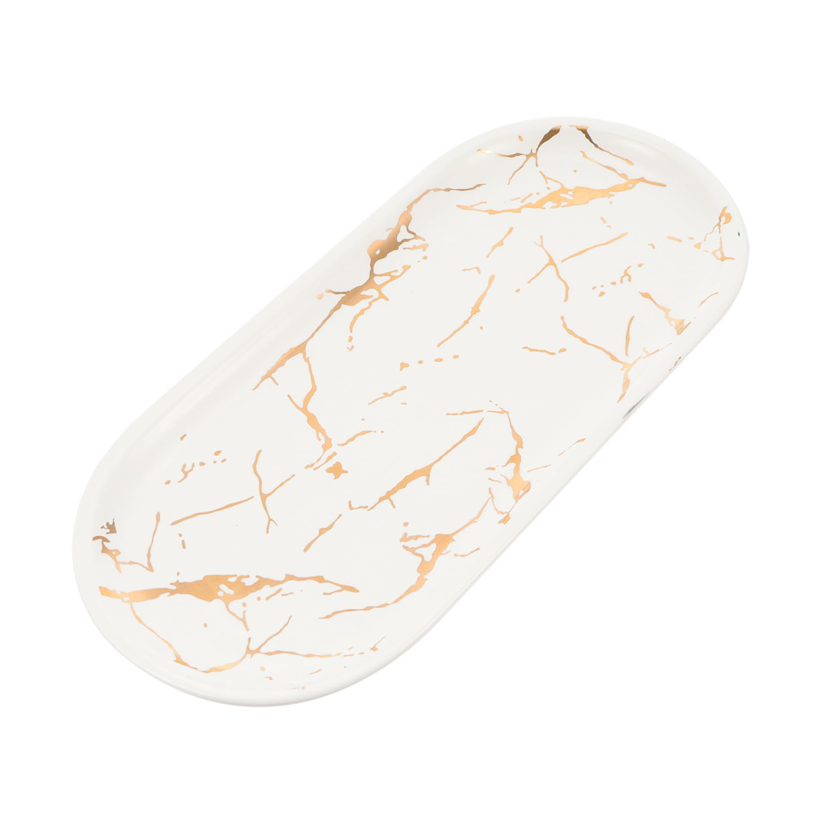 Marble Ceramic Plate for Jewelry & Sushi - Home & Restaurant Use