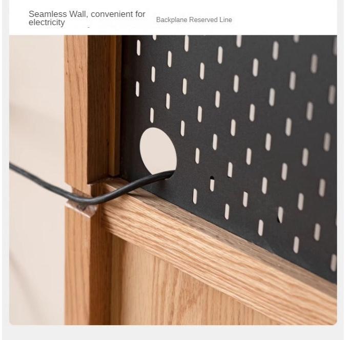 Oak Solid Wood Wall Hanging System & Storage Rack Combo - Durable Wooden Shelf Organizer for Kitchen, Bathroom, Bedroom & Office Storage Solutions