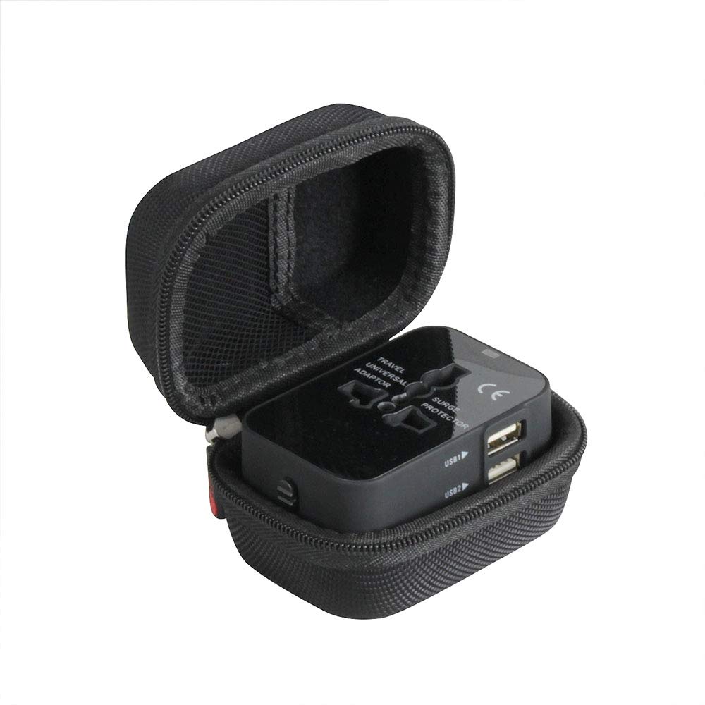 Hermitshell Hard Travel Case for MINGTONG Universal Travel Adapter - Worldwide All-in-One AC Power Plug Converter & Wall Charger - Perfect for International Travel, Business Trips, and Vacation Charging Needs