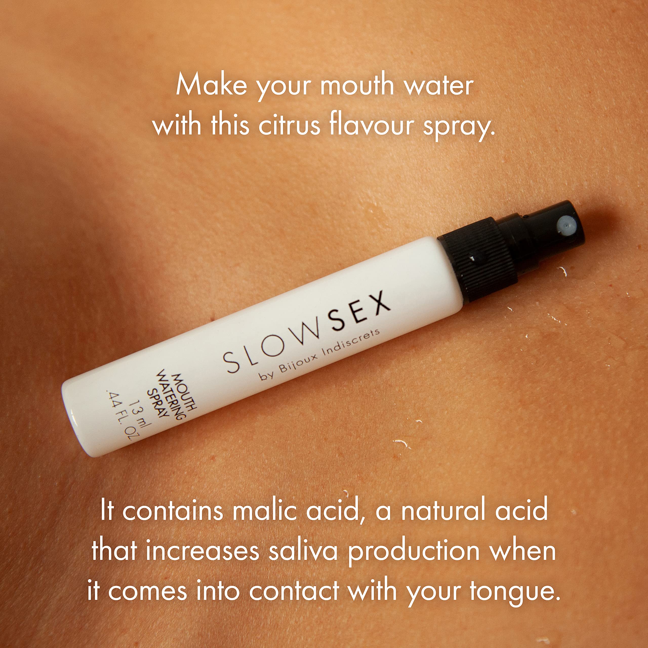 Premium Slow Sex Line Mouthwatering Spray - Best Dry Mouth Solution & Deep Throat Spray for Adults - Oral Play Lubricant for Enhanced Intimacy - 0.44fl oz - Perfect for Sensual Foreplay & Oral Pleasure