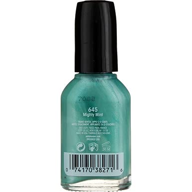 Sally Hansen Hard As Nails Nail Polish - Mighty Mint Green Color, 0.45 Fl Oz - Strengthens & Protects Nails for Salon-Quality Manicures at Home or On The Go