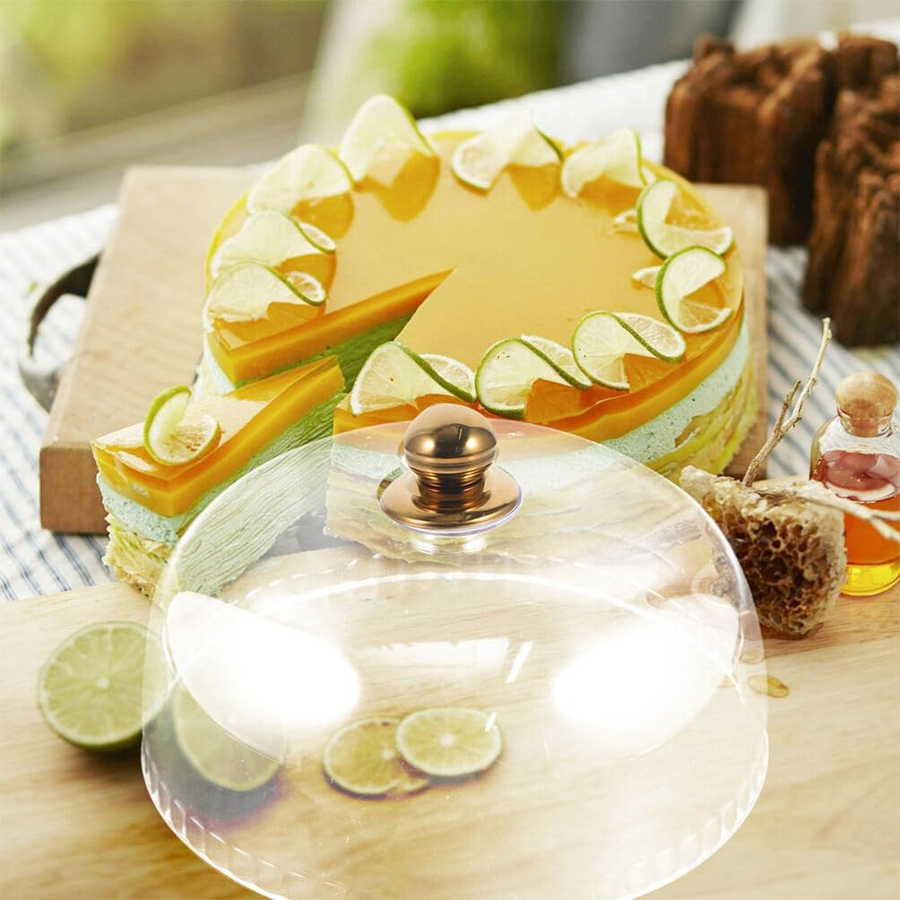 11 Inch Clear Acrylic Cake Dome Cover - Round Dessert Cloche for Cakes, Cheesecakes & Pastries | Food Display Cover for Bakeries, Parties & Kitchen Decor