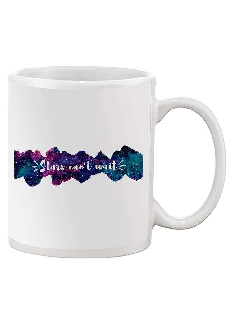 Stars Can't Wait Ceramic Coffee Mug - 11oz Unisex Travel Mug for Hot & Cold Drinks - Perfect for Office, Home, Camping & Gifts