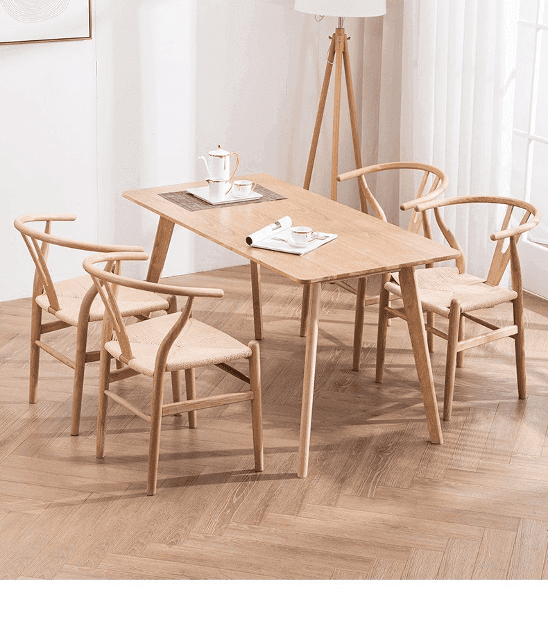 Jakob Modern Dining Chair - Sturdy Wooden Kitchen Chair with Upholstered Seat - Perfect for Dining Room, Kitchen, and Breakfast Nook