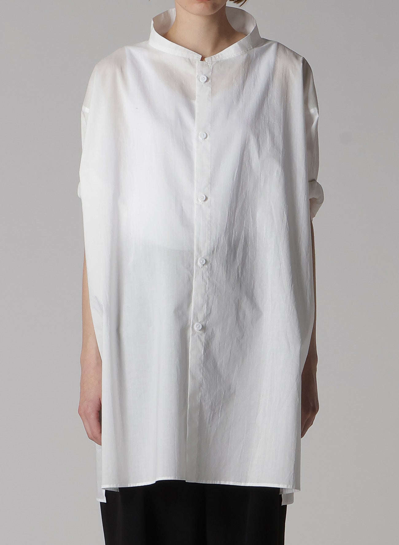 Soft Cotton Lawn Half Sleeve Blouse for Women - Breathable Rolled Up Casual Top for Summer Outfits, Office Wear & Date Nights