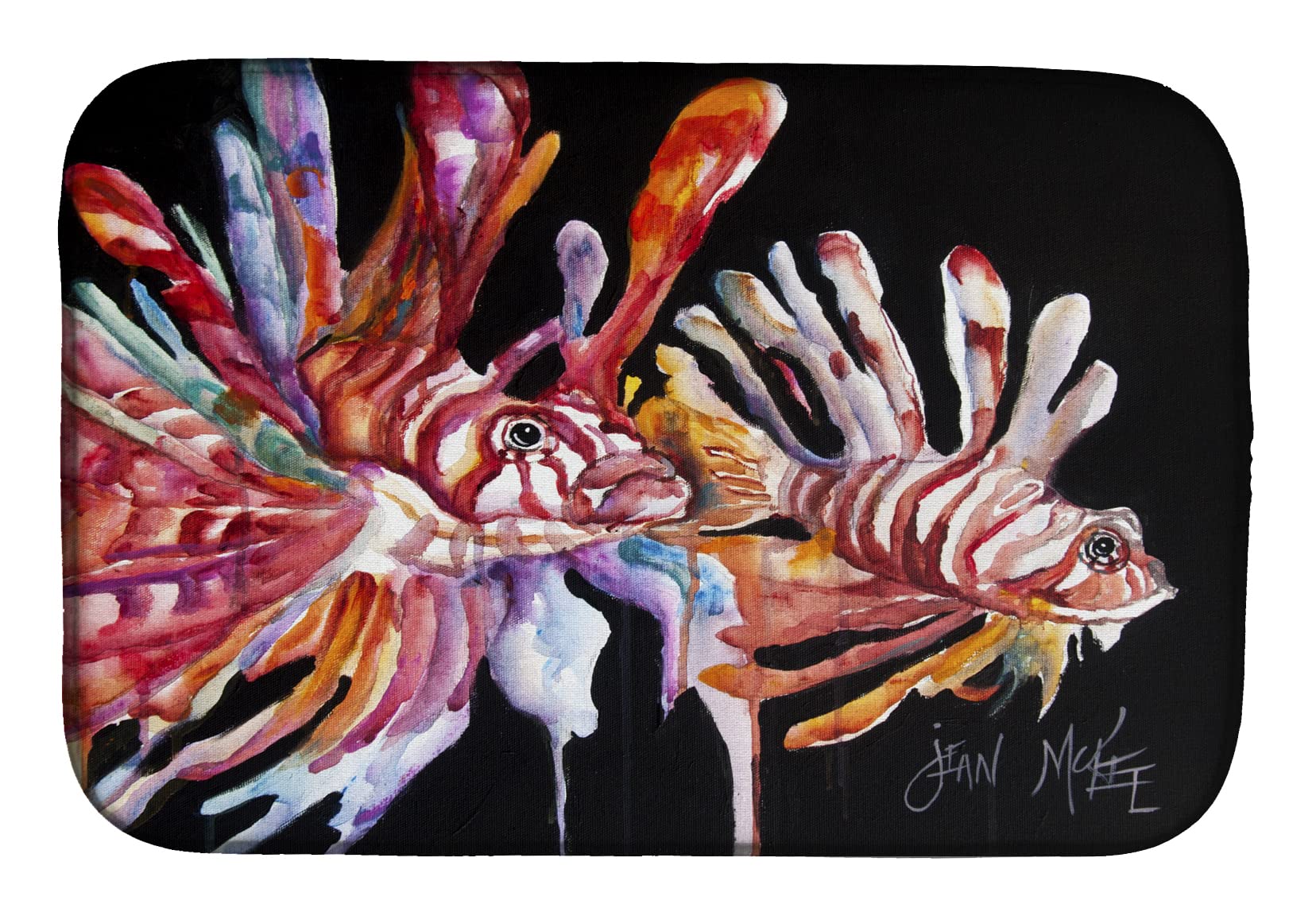 Premium Absorbent Lionfish Dish Drying Mat - 14