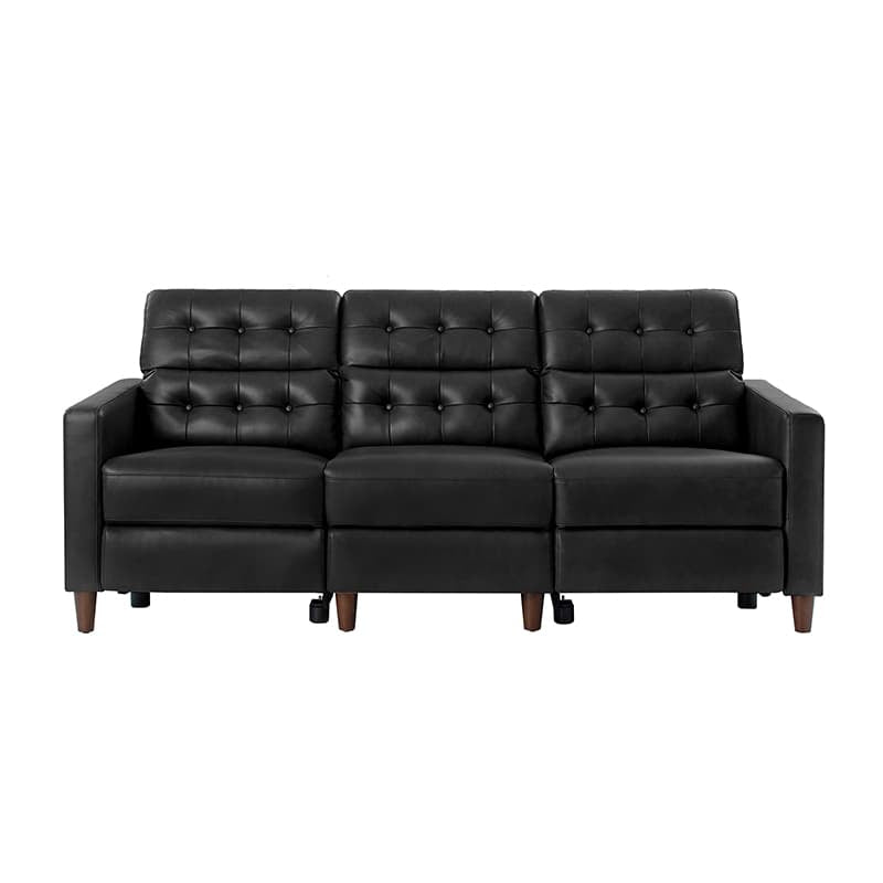 Viktor Mid Century Modern Oversized Power Reclining Sectional Sofa with Adjustable Headrests - Comfortable L-Shaped Couch for Living Room, Home Theater & Family Gatherings