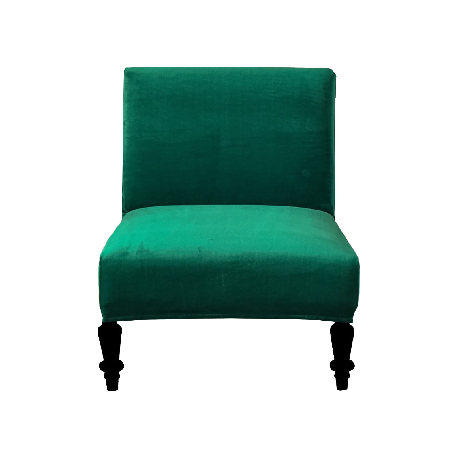 Eco-Friendly Armless Chair Slipcover - Removable Washable Accent Chair Cover, Printed Furniture Protector for Living Room, Dining Room & Hotel Use | Perfect for Home Decor and Guest Seating
