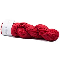 HiKoo Simpliworsted Knitting Yarn - 100% Merino Wool, Soft & Durable, Cabernet Red (#053) - Perfect for Sweaters, Scarves & DIY Knitting Projects