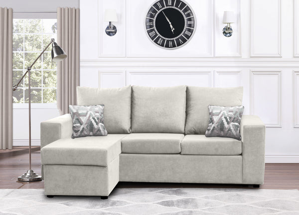 Canadian Made Reversible Chaise Sectional Sofa - 17 Color Options for Living Room, Family Room & Home Theater Comfort