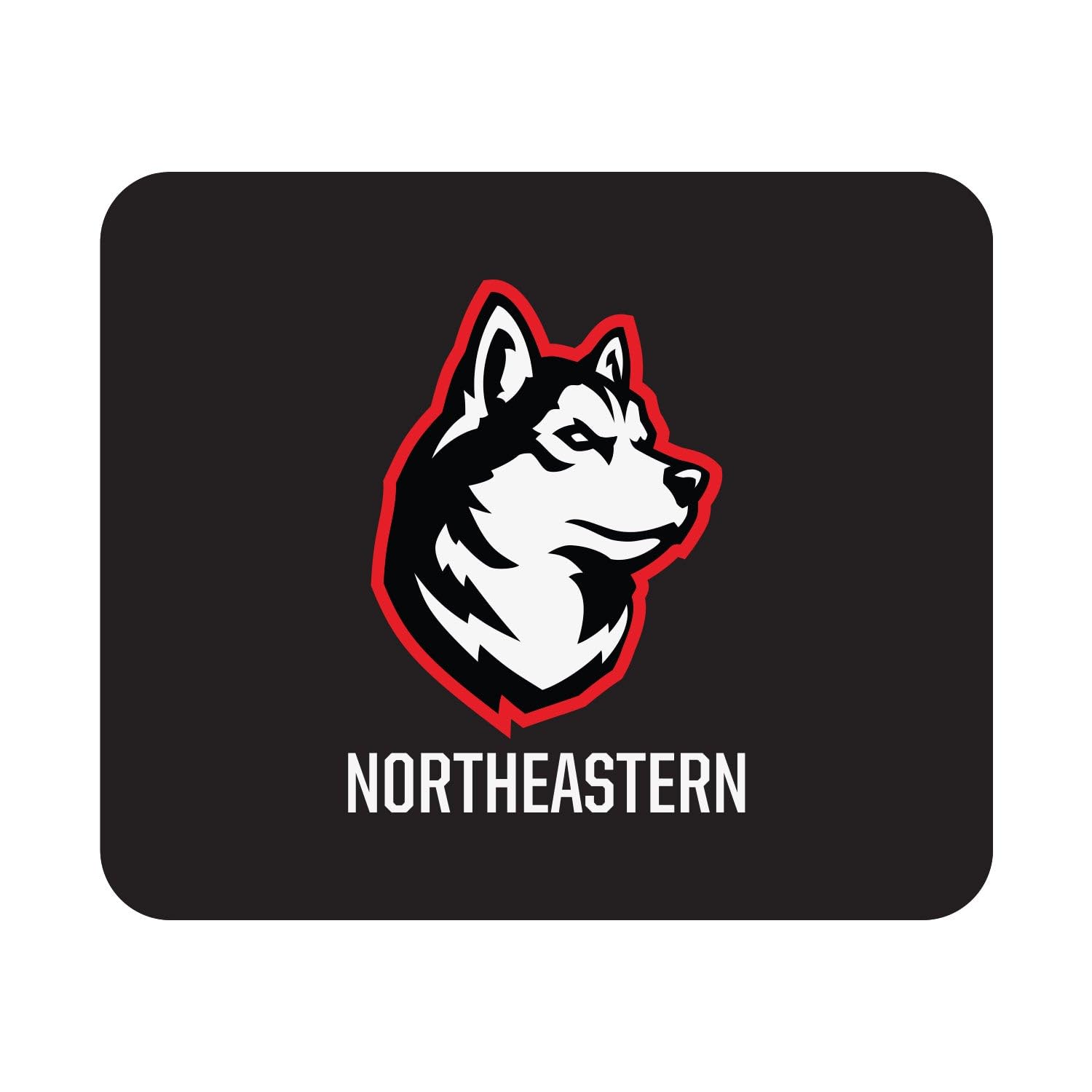 Northeastern University Mascot Gaming Mouse Pad - Standard Fabric Desk Accessory for Work & Play | Office, Home & Gaming Setup | OTM Essentials V1