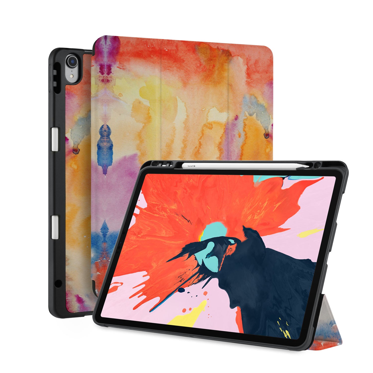 Premium iPad Trifold Protective Case with Auto Sleep/Wake - Water-Resistant & Shockproof Cover for iPad Air/Pro (2022-2024 Models) - Perfect for Work, Travel & Home Use