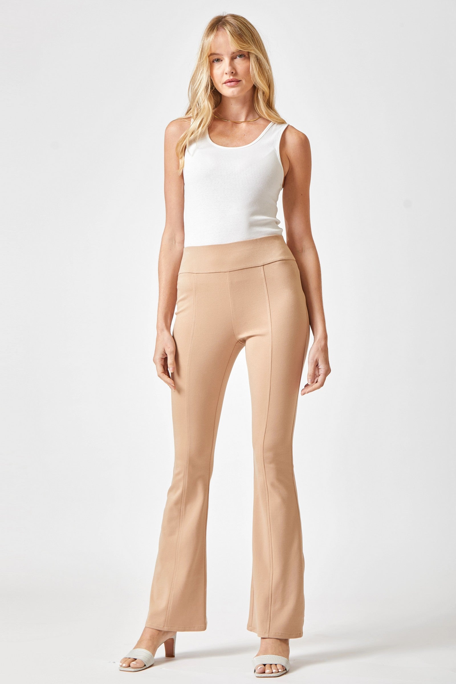 Magic Flare Pants for Women - 11 Vibrant Colors | High Waisted Wide Leg Trousers | Perfect for Casual Wear, Office & Date Nights