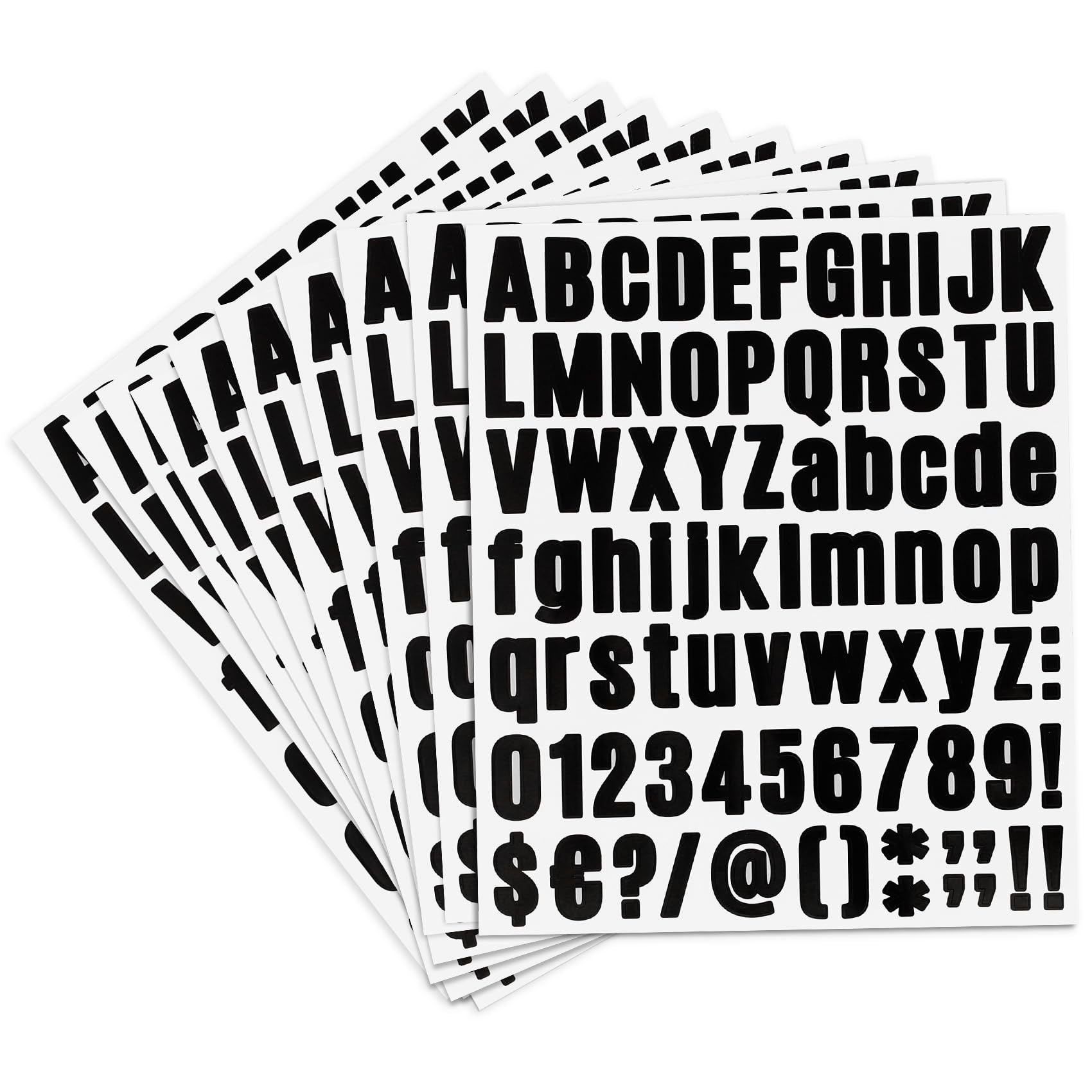 Self-Adhesive Vinyl Letter Stickers - 810 Pcs 1 Inch Black Alphabet Stickers, Mailbox Numbers & Decals for DIY Crafts, Signs, Doors, Windows, Cars & Home Decor - Perfect for Mailbox Labeling, Wall Art & Personalized Gifts