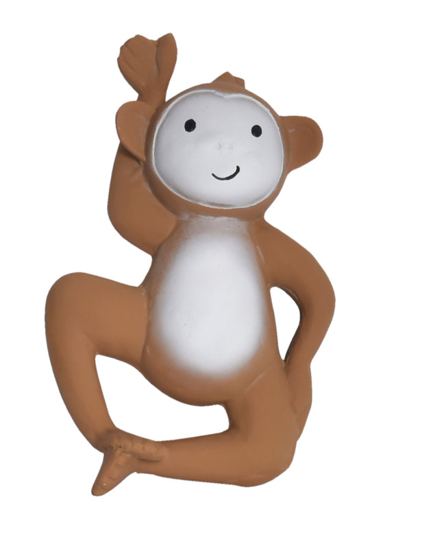Tikiri Natural Rubber Monkey Toy - Safe & Durable for Kids - Perfect for Playtime, Teething, and Sensory Development