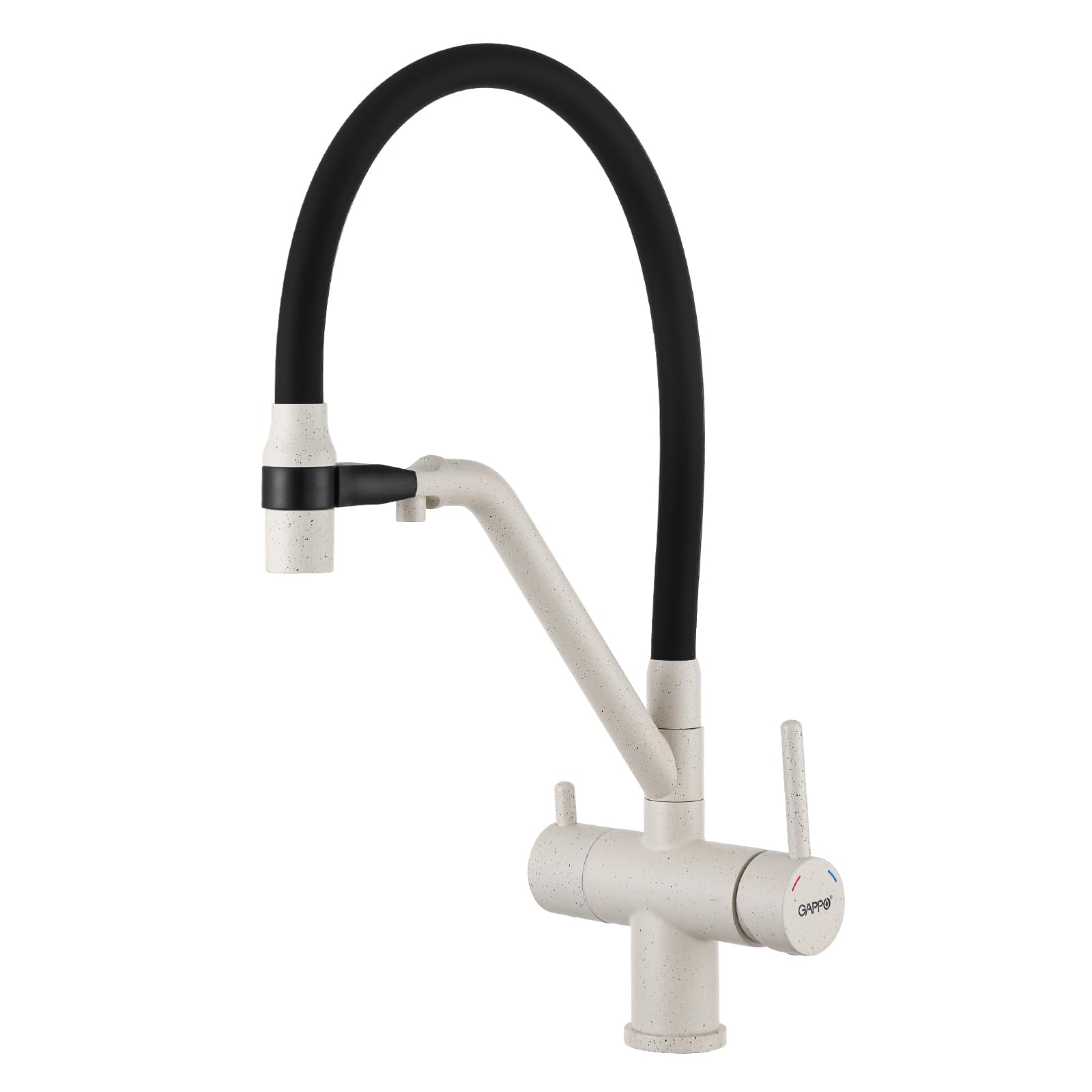GAPPO Single Handle Pull Out Sprayer Kitchen Faucet with Magnetic Docking - Brushed Nickel (G4398/Granite) for Modern Farmhouse & Commercial Kitchen Sinks