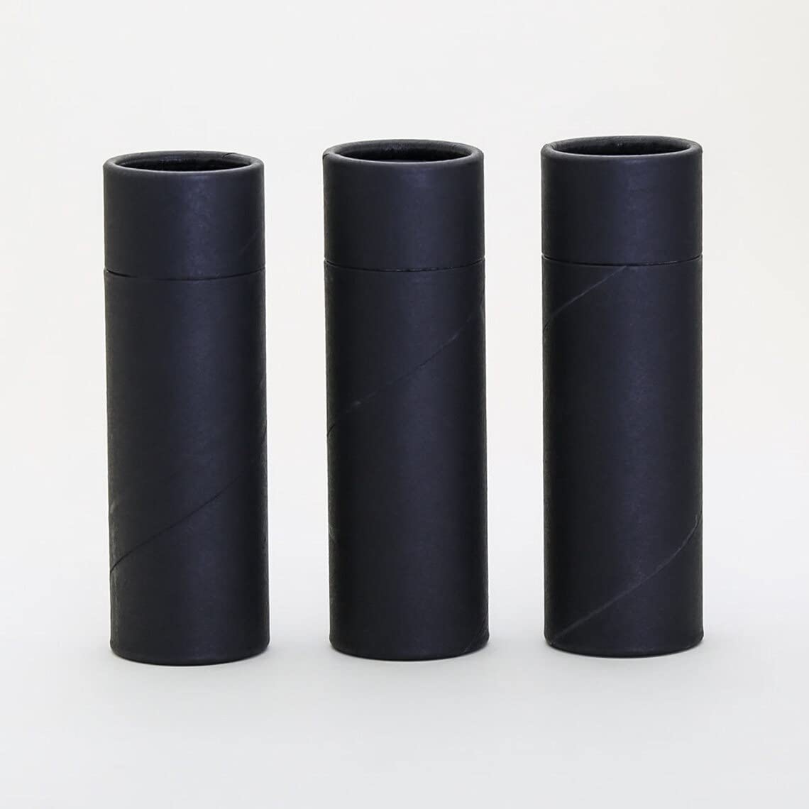 KJ's Krafts 3 OZ Black Kraft Paperboard Tubes (300 Pack) - Eco-Friendly Packaging for Deodorant, Cosmetics, Lotion & Lip Balm | Perfect for DIY Beauty Products, Small Business Packaging & Handmade Crafts