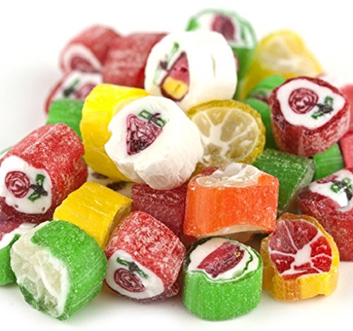 Premium Cut Rock Hard Christmas Candy - 2 Pounds Bulk Bag | Holiday Treats, Party Favors & Festive Gifts for Christmas Celebrations