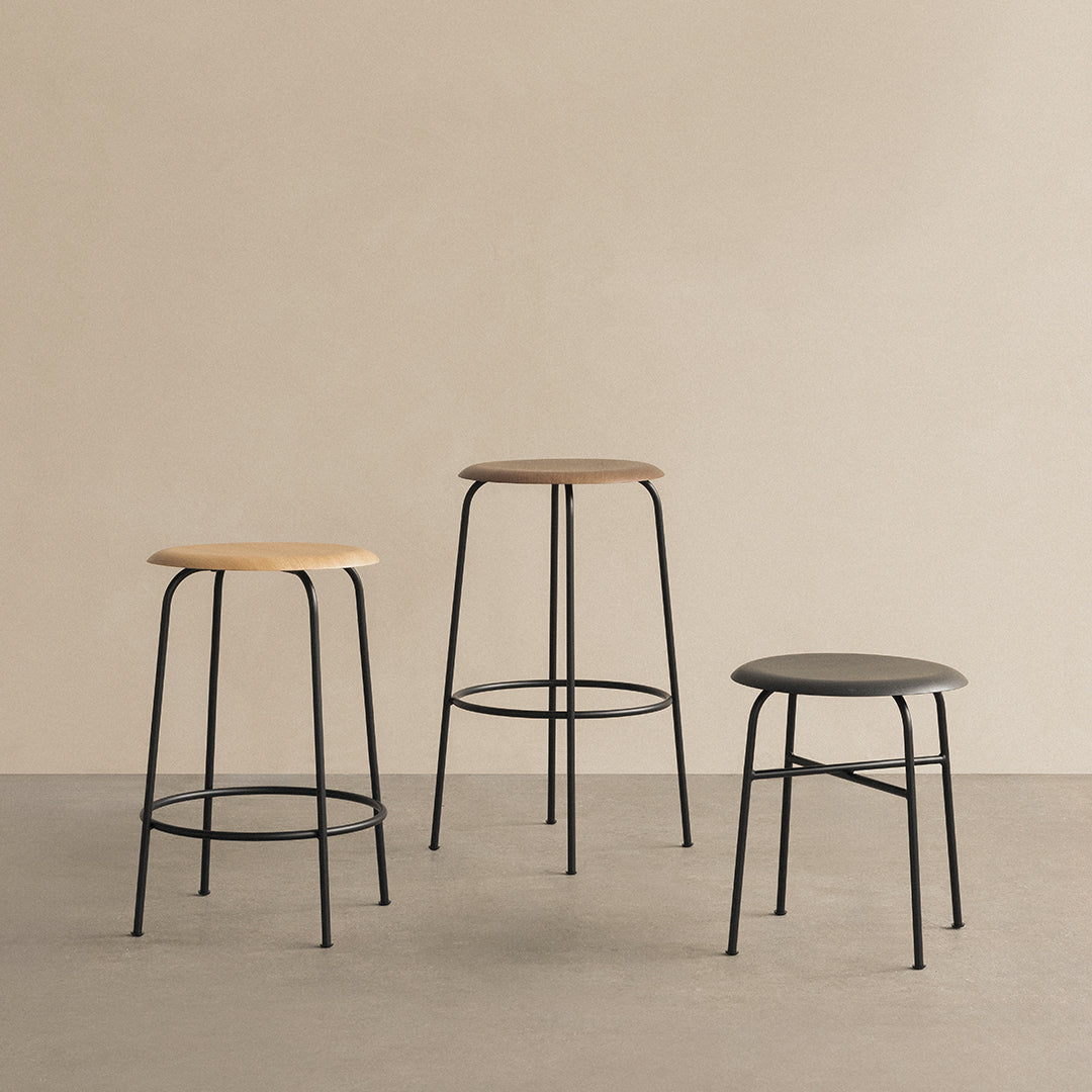 Afteroom Stool Menu - Modern Minimalist Bar Stool for Kitchen, Dining & Cafe | High-Quality Wooden Stool with Sleek Design | Perfect for Home, Office & Commercial Use