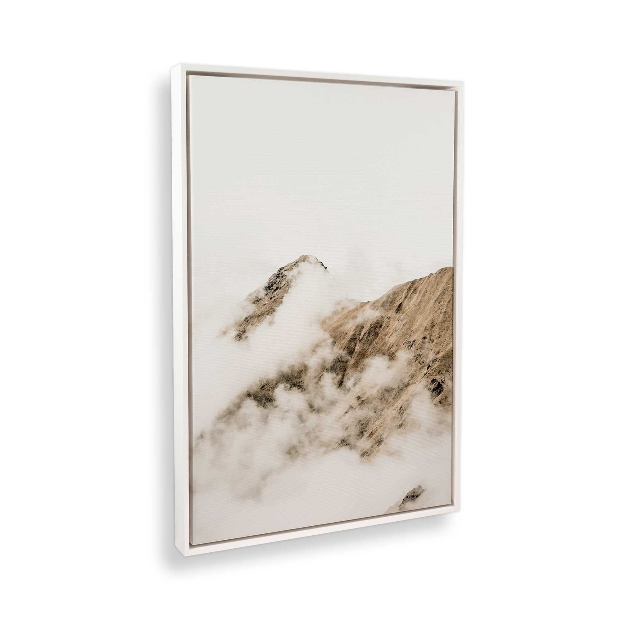 Hazy Horizons II Canvas Wall Art Print - Modern Abstract Landscape Painting for Living Room, Bedroom & Office Decor