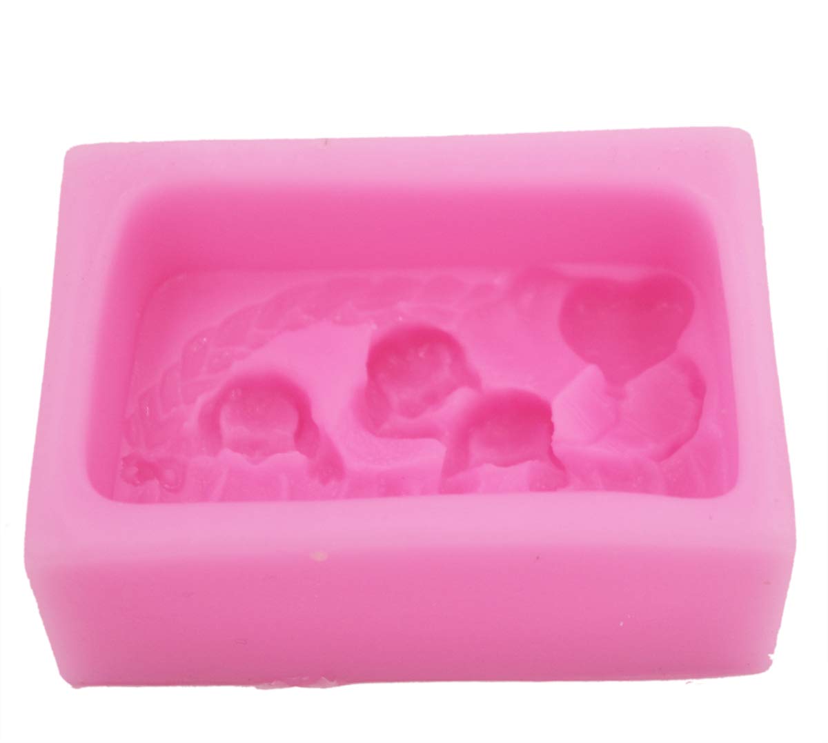 Cute Dog Brother Silicone Soap Molds for DIY Handmade Soap Making - Perfect for Crafting, Bath Bombs, and Homemade Gifts (Model S026)