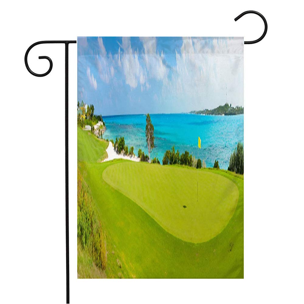 Bahamas Scenic Coastal View Garden Flag - 12x18 Inch Outdoor Decor for Patio, Lawn & Golf Course | Caribbean Ocean Resort Theme for Home, Seasonal & Sport Decorations | Perfect Gift for Beach & Nature Lovers