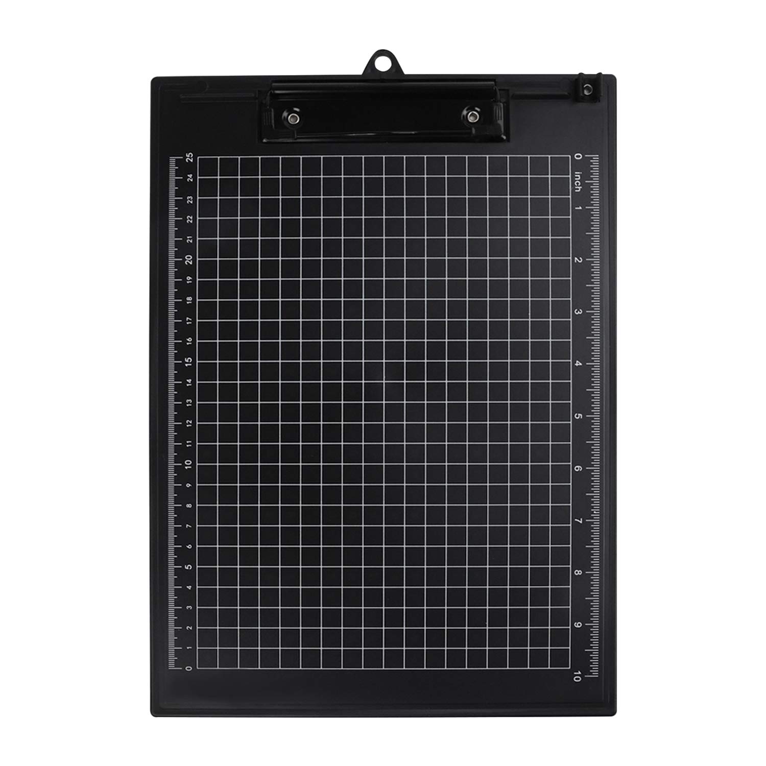 A4 Letter Size Clipboard with Hanging Hole - Plastic Storage Clipboard with Pen Clip, Writing Pad & File Folders - Business Document Holder with CM/INCH Dual Scales - Perfect for School, Office Meetings & Classroom Organization