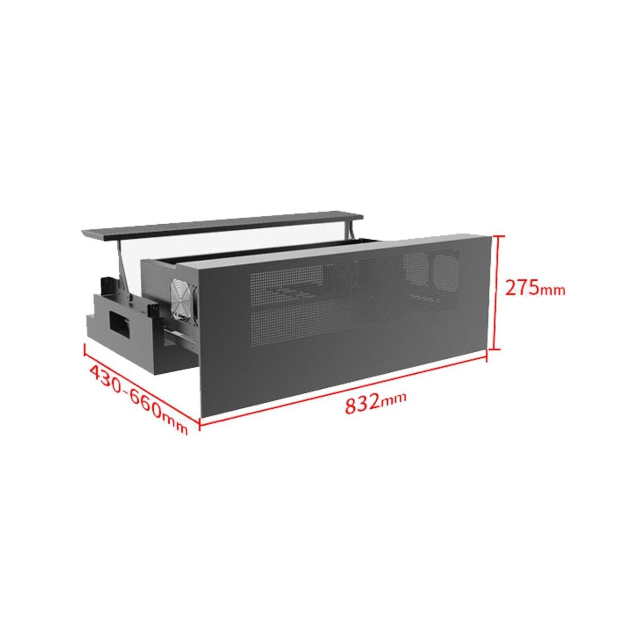VIVIDSTORM Motorized Projector Cabinet - Automated Sliding Module for Home Theater & Entertainment Systems | Perfect for Living Rooms, Basements & Media Rooms