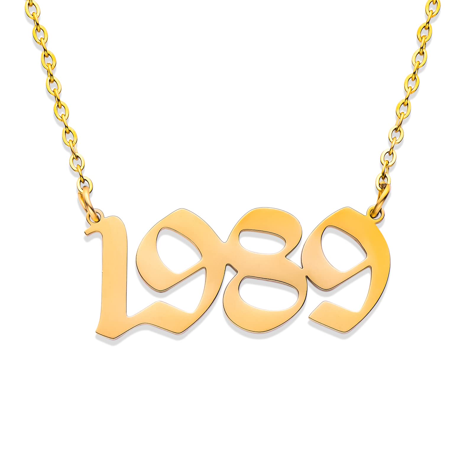 DCKAZZ 1989 Singer Inspired Necklace - Music Lover Gift for Taylor Swift Fans, Reputation & Folklore Album Jewelry - Perfect for Concerts, Birthdays & Swiftie Collections