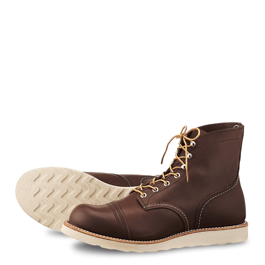 Red Wing Iron Ranger 8088 Men's Boots - Amber Harness Leather, Comfortable & Durable for Work, Hiking & Casual Wear